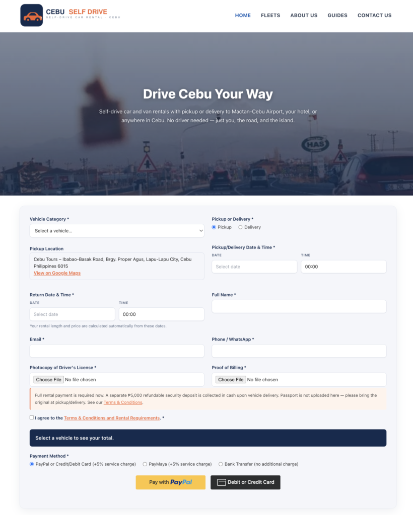 Cebu Self Drive screenshot